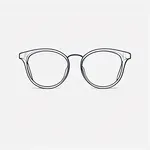 rounded eyeglasses image